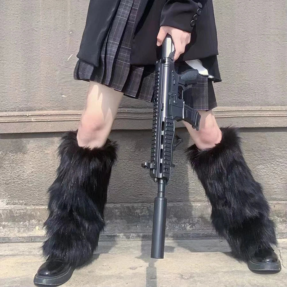 Women Faux Fur Leg Warmer