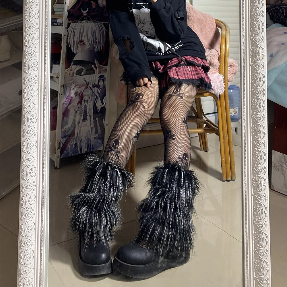 Women Faux Fur Leg Warmer