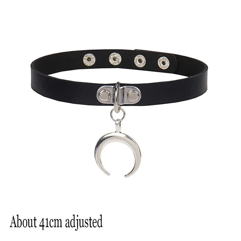 Women's Black Punk Choker Collar's