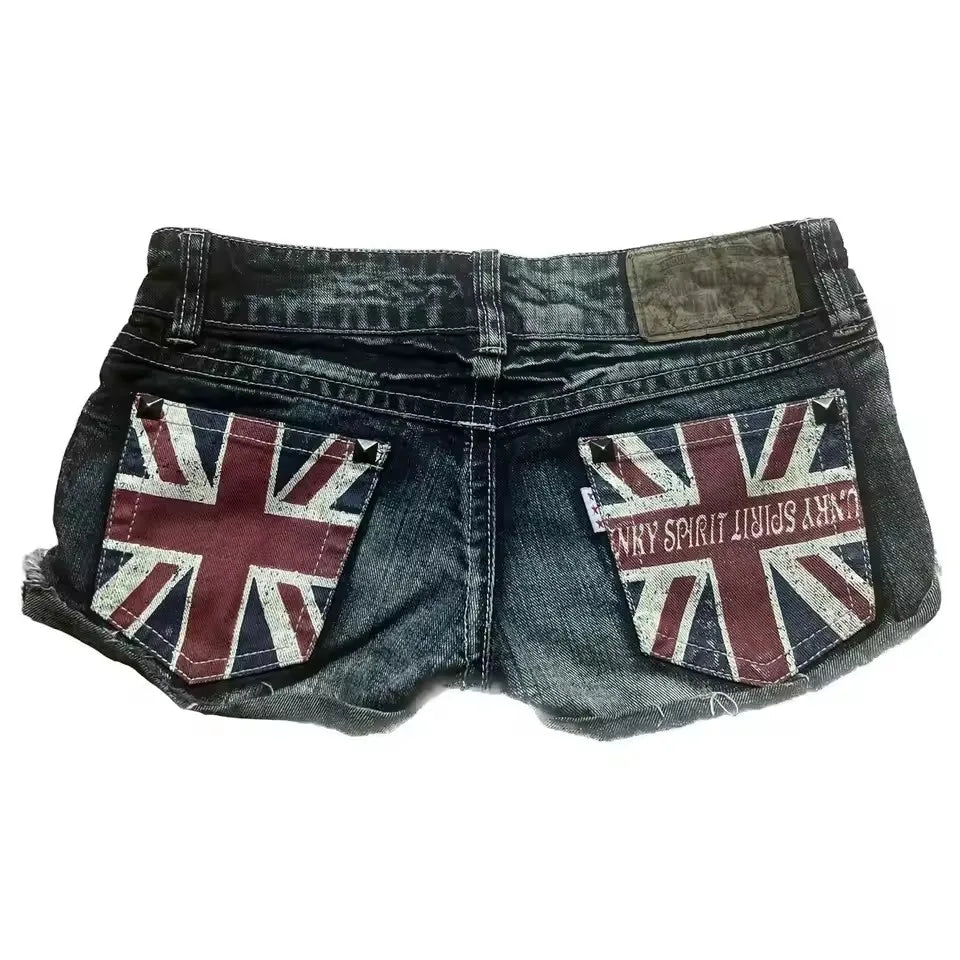 Y2K Harajuku Pocket Denim Shorts