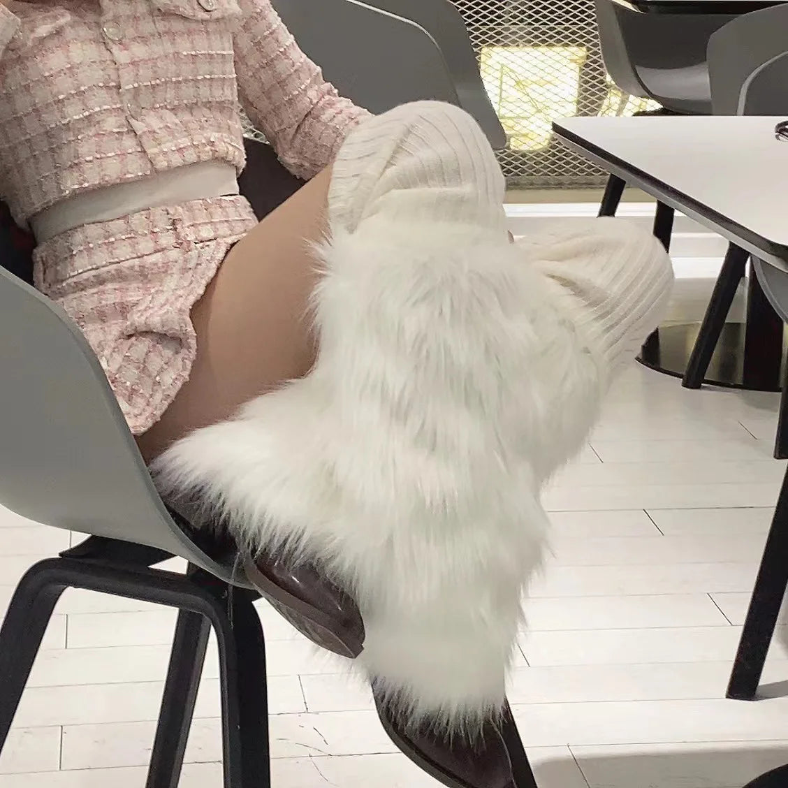 Women Faux Fur Leg Warmer