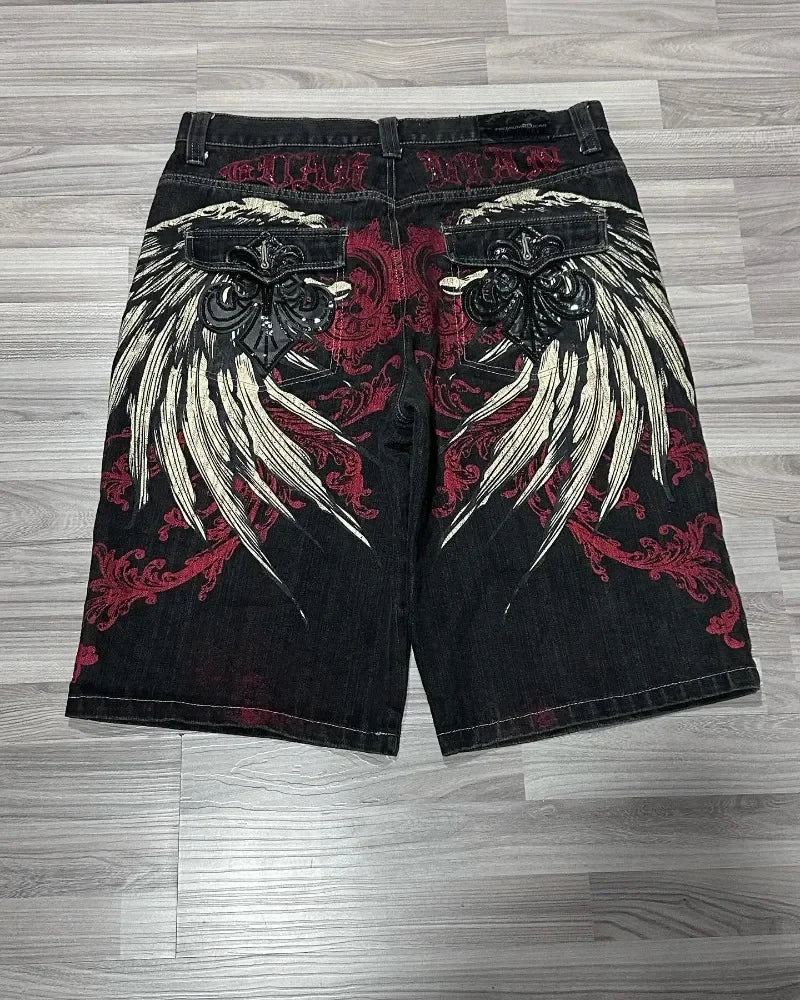Y2K Street Denim Shorts – Loose Fit