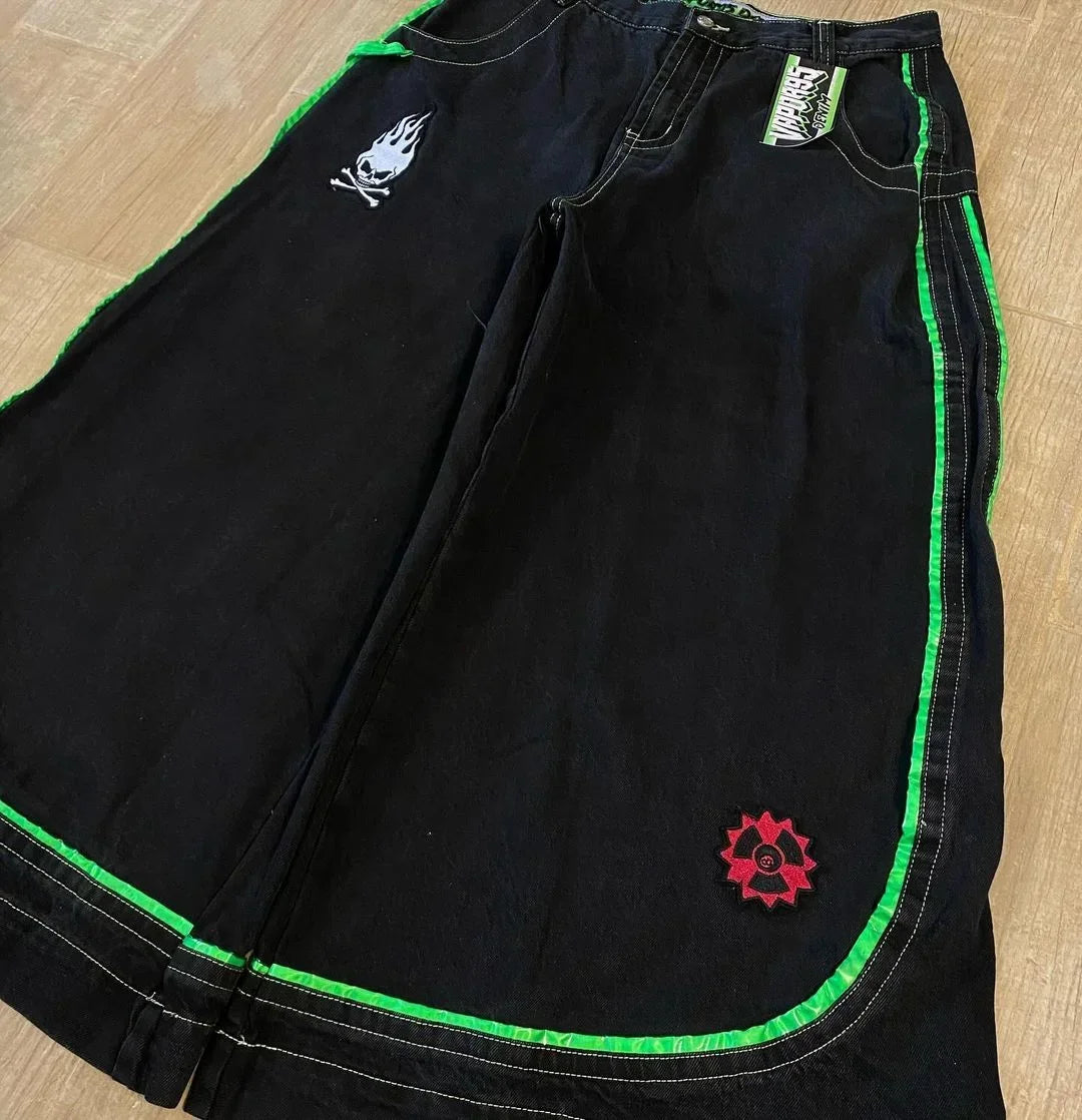 Black Vapor95 Denim Y2K Jeans