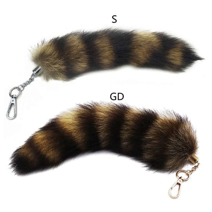 28cm Plush-Fox Tail Keychain
