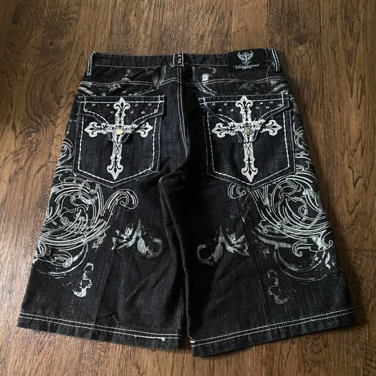 Y2K Street Denim Shorts – Loose Fit