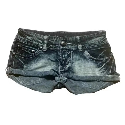 Y2K Harajuku Pocket Denim Shorts