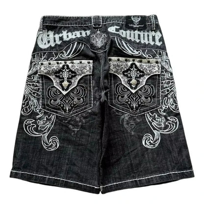 Y2K Street Denim Shorts – Loose Fit